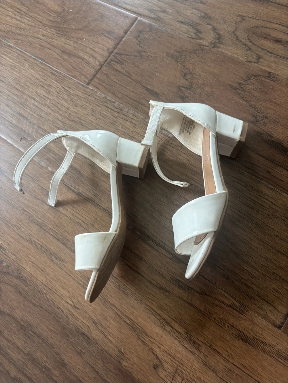 Madden Girl White Ankle-Strap Dress Sandals